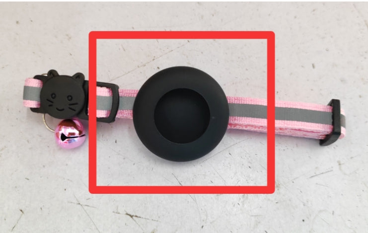 Airtag Pet Collar With Bell Reflective Adjustable Anti-lost Cat Dog Collar — product detail