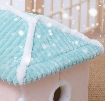 Cat House Removable And Washable Cat Bed Pet Supplies Enclosed Cat House Villa — product detail