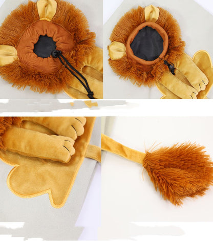 Soft Pet Carriers Lion Design Portable Breathable Bag Cat Dog Carrier Bags Outgoing Travel Pets Handbag With Safety Zippers — product detail