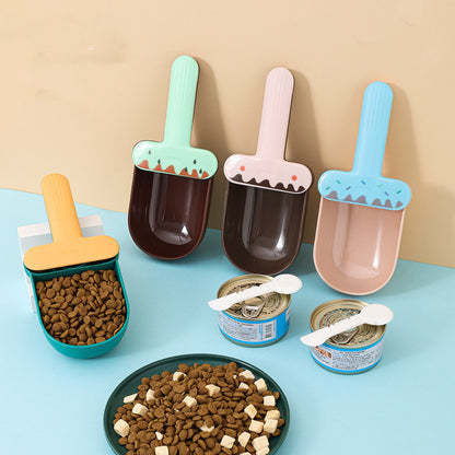 Snack Bag With Canned Spoon Embedded In Shovel Cat Dog Feeding Spoon Pet Supplies — product detail