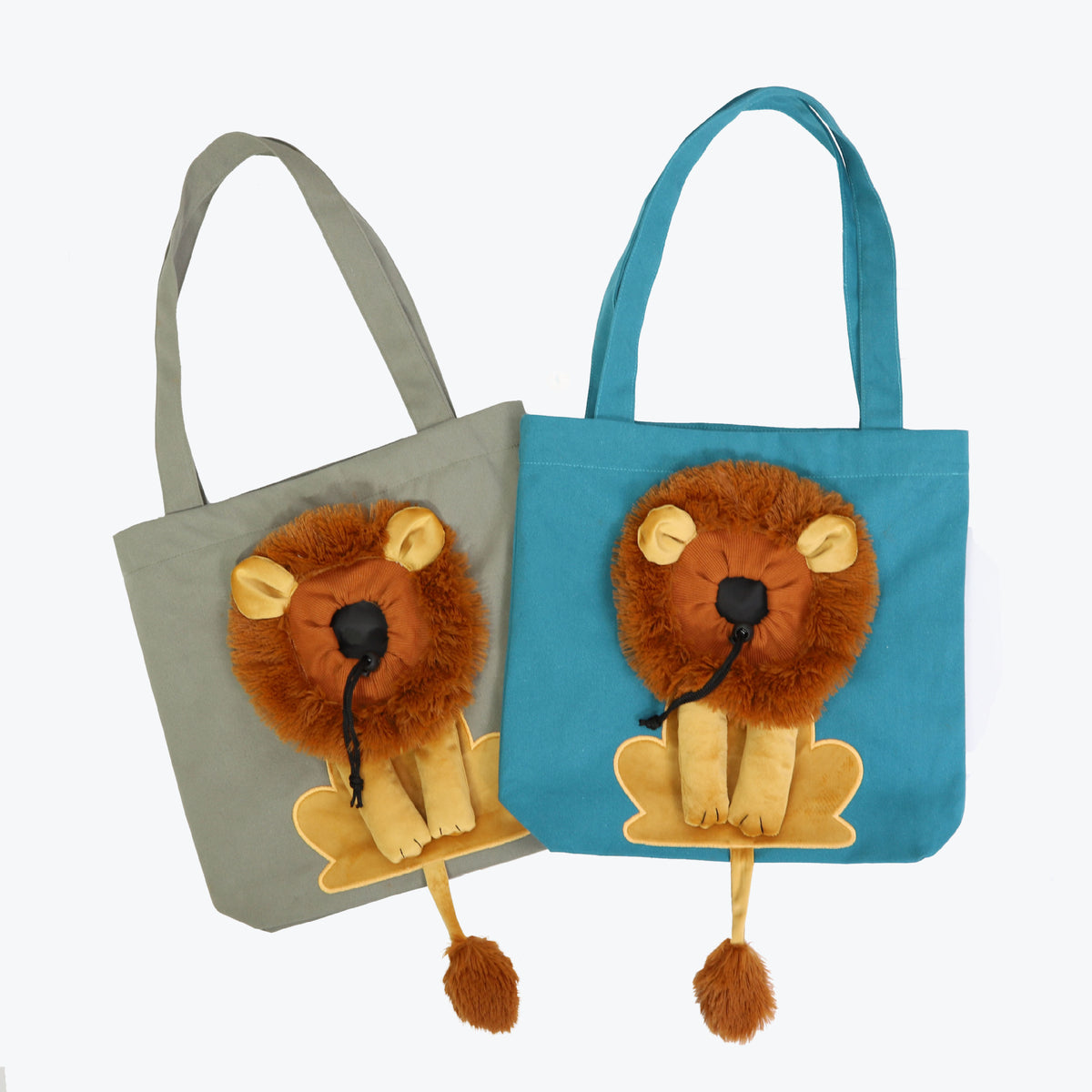 Soft Pet Carriers Lion Design Portable Breathable Bag Cat Dog Carrier Bags Outgoing Travel Pets Handbag With Safety Zippers — product detail