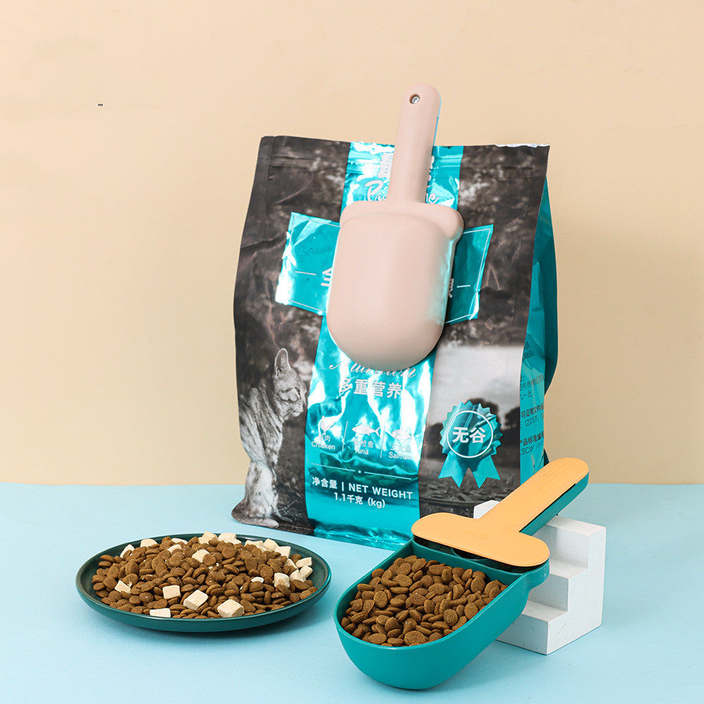 Snack Bag With Canned Spoon Embedded In Shovel Cat Dog Feeding Spoon Pet Supplies — product detail