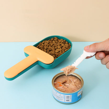 Snack Bag With Canned Spoon Embedded In Shovel Cat Dog Feeding Spoon Pet Supplies — product detail