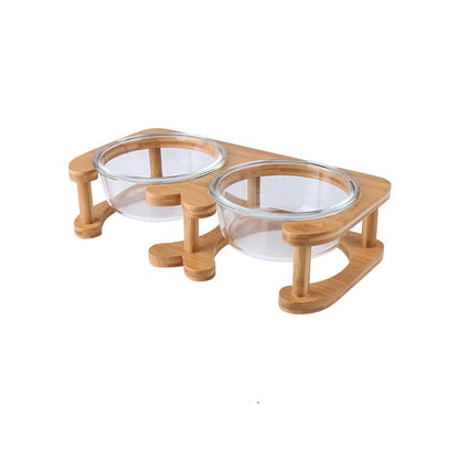 Glass cat bowl cat food bowl cat food bowl — product detail