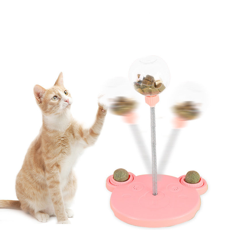 Pet Feeder Cat Toy Pets Leaking Food Ball Self-Playing Tumbler Funny Swing Feeder Puzzle Toys Playing Training Dispenser Bowl — product detail