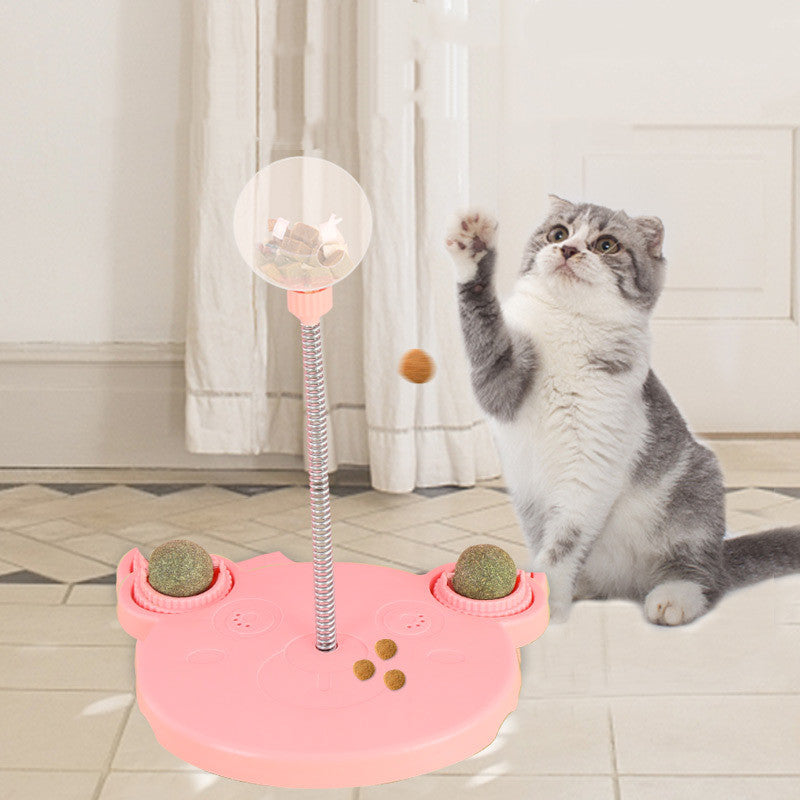 Pet Feeder Cat Toy Pets Leaking Food Ball Self-Playing Tumbler Funny Swing Feeder Puzzle Toys Playing Training Dispenser Bowl — product detail