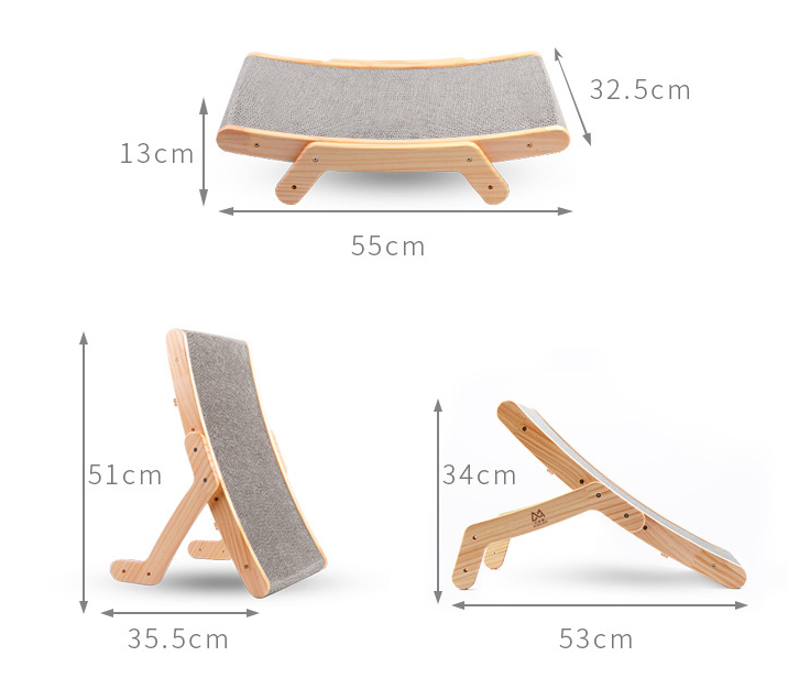Deformation Cat Bed Vertical Corrugated Paper Grinding Claw Toy Replaceable Core Pet Products — product detail