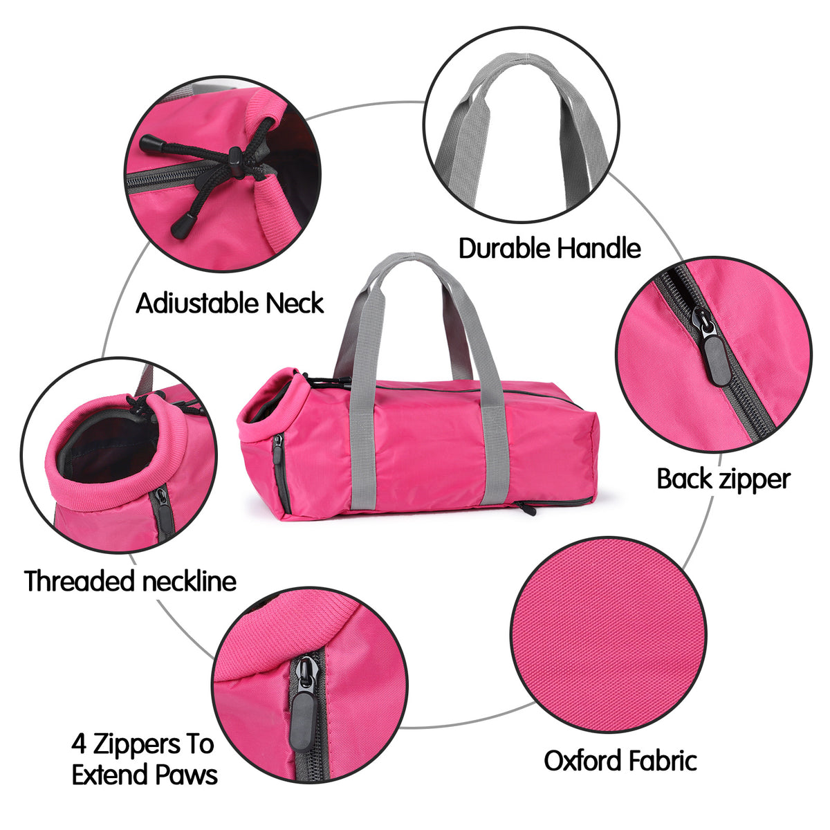 Cat Travel Bag Double Lined Anti Scratch And Bite Pet Bags — product detail