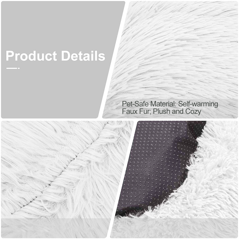 Round Plush Cat Bed — product detail