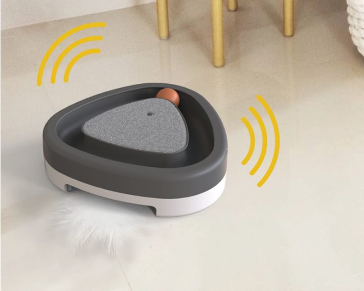 Pet Cat Self-hey Toy Smart Funny Cat Triangle Turntable Electric Toy Cat Scratcher — product detail