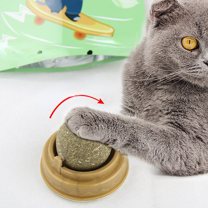 Rotating Catnip Ball with Holder — product detail