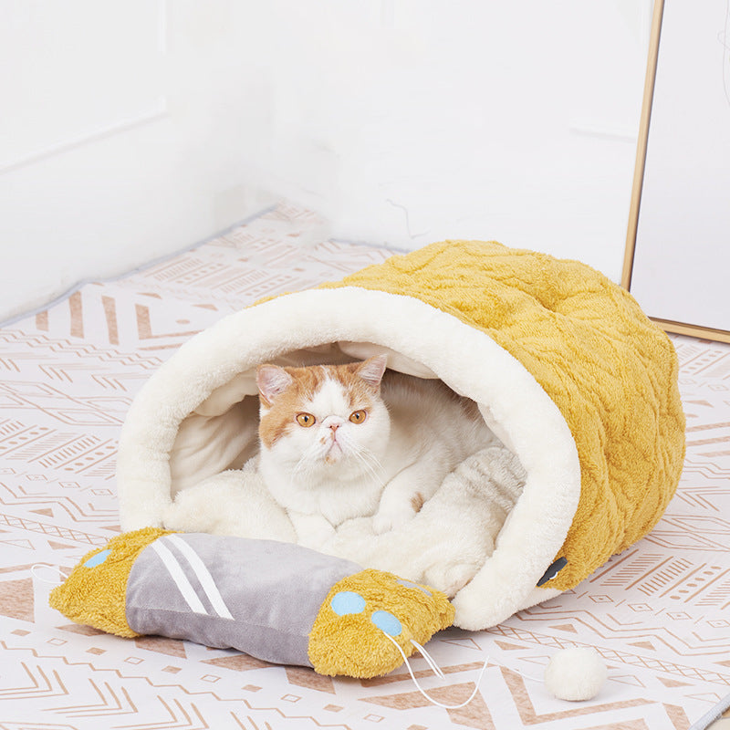 Arctic Velvet Game Machine Warm Semi-enclosed Cat Litter Pet Supplies — product detail