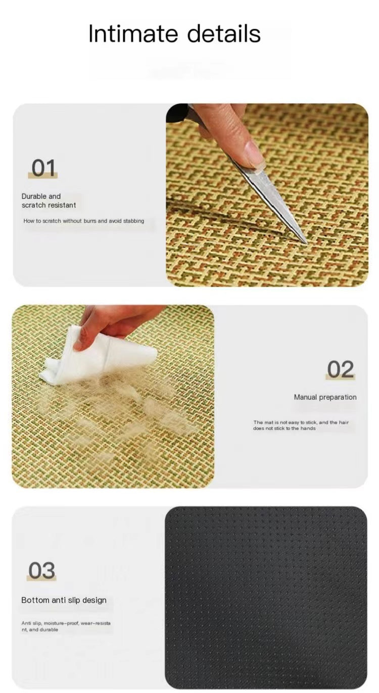 Pet Mat Ice Cool Grass Mat Dog's Nest Tengzhu Cooling Summer Pet's Nest Cat Sleeping Mat Anti Scratch Dog Bed Anti Moisture Dogs Cats Supplies Summer Pet Products — product detail