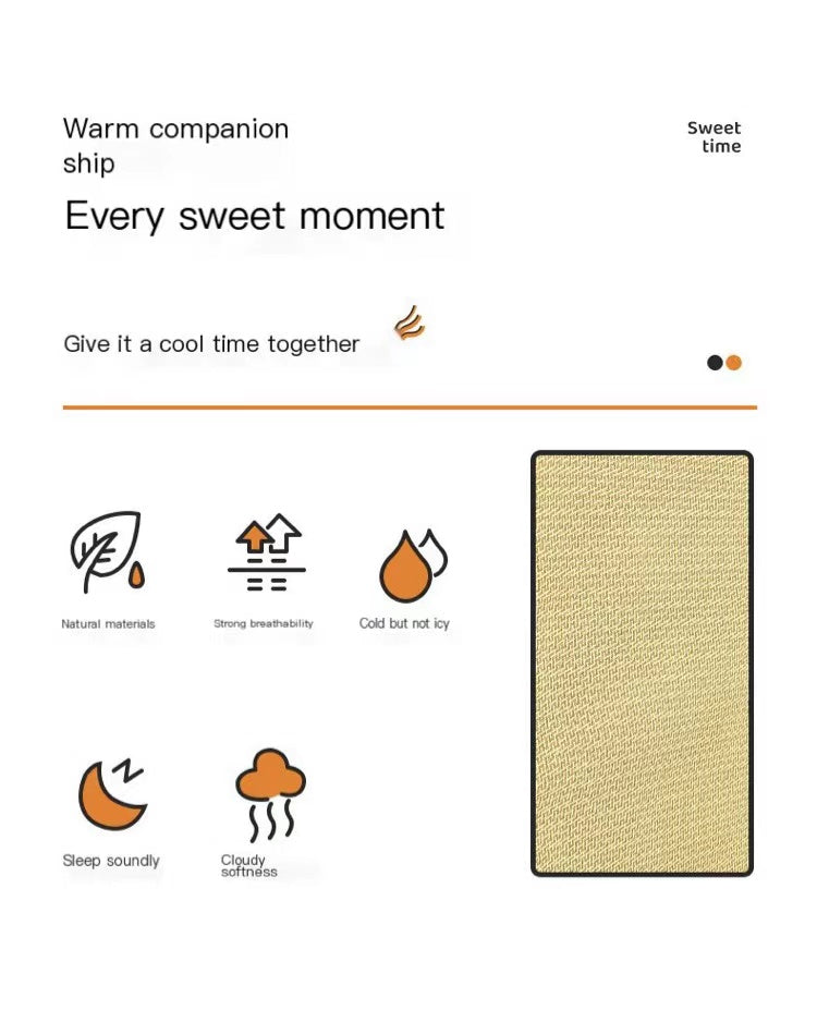 Pet Mat Ice Cool Grass Mat Dog's Nest Tengzhu Cooling Summer Pet's Nest Cat Sleeping Mat Anti Scratch Dog Bed Anti Moisture Dogs Cats Supplies Summer Pet Products — product detail