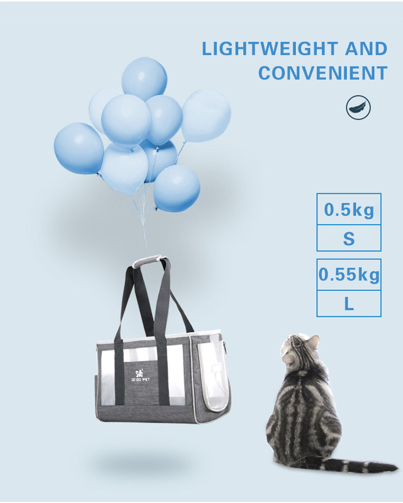 Portable Pet Cat Bag Breathable Dog Carrier Backpack Large Capacity Travel Pet Handbag For Puppy Kitten Pets Outdoor Supplies — product detail