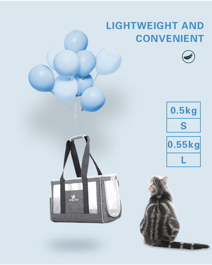 Portable Pet Cat Bag Breathable Dog Carrier Backpack Large Capacity Travel Pet Handbag For Puppy Kitten Pets Outdoor Supplies — product detail