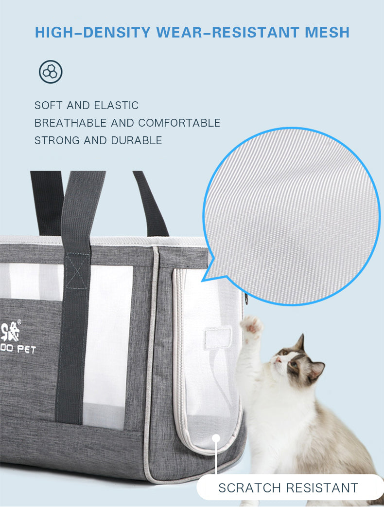 Portable Pet Cat Bag Breathable Dog Carrier Backpack Large Capacity Travel Pet Handbag For Puppy Kitten Pets Outdoor Supplies — product detail