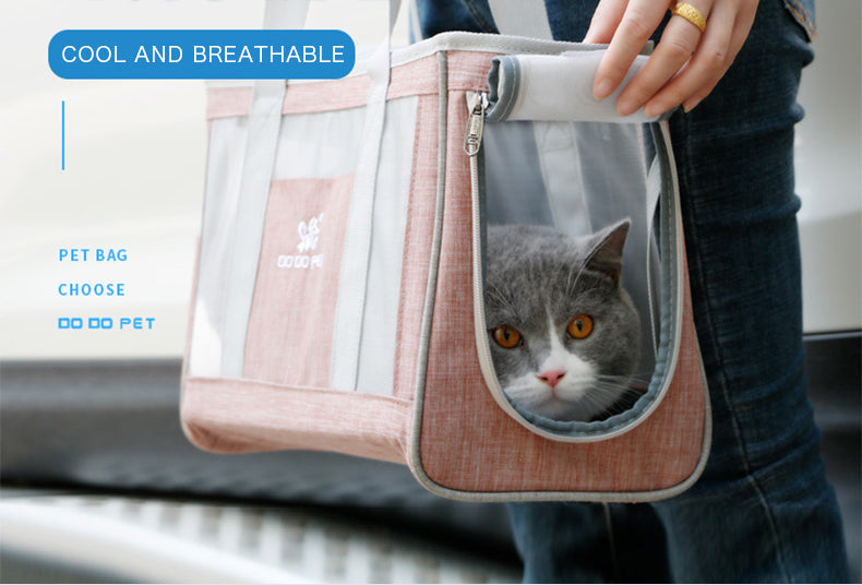 Portable Pet Cat Bag Breathable Dog Carrier Backpack Large Capacity Travel Pet Handbag For Puppy Kitten Pets Outdoor Supplies — product detail
