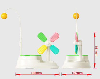 Windmill Funny Cat Stick Toy Desktop Grass Box Pet Toys — product detail