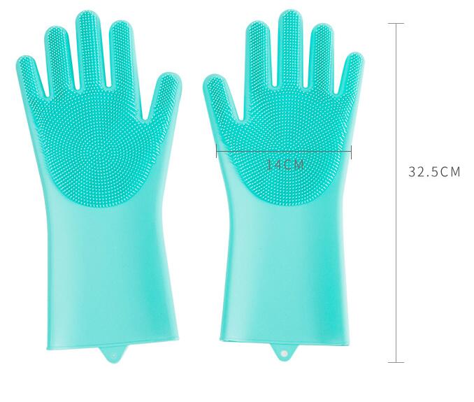Silicone Dog Grooming Hair Comb Puppy Brush Glove Bath Cleaning Brushes Small Dog Cat Massage Pet Grooming Gloves — product detail