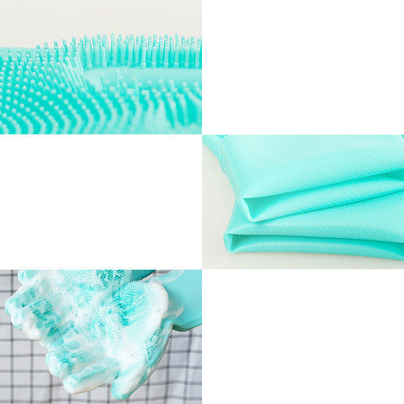 Silicone Dog Grooming Hair Comb Puppy Brush Glove Bath Cleaning Brushes Small Dog Cat Massage Pet Grooming Gloves — product detail