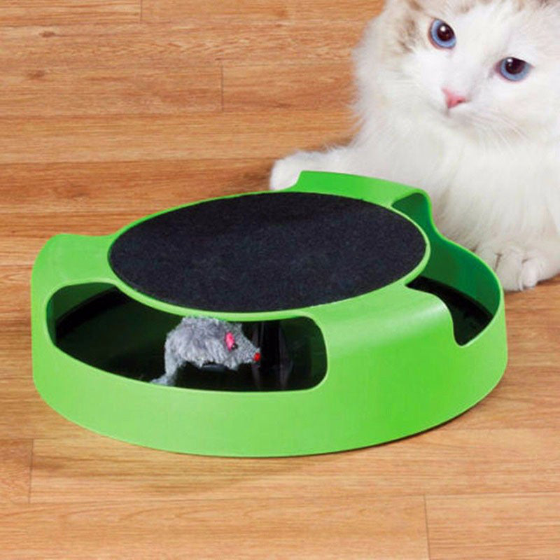 Mouse-Chase Cat Toy with Scratch Pad — product detail