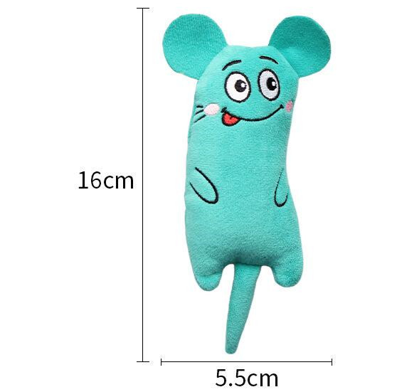Cat Pet Plush Embroidered Mint Toys — product detail