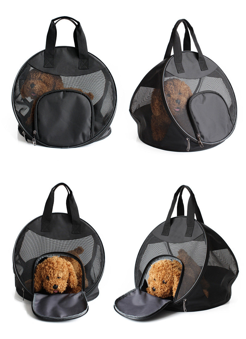 Portable breathable handbag for pets — product detail