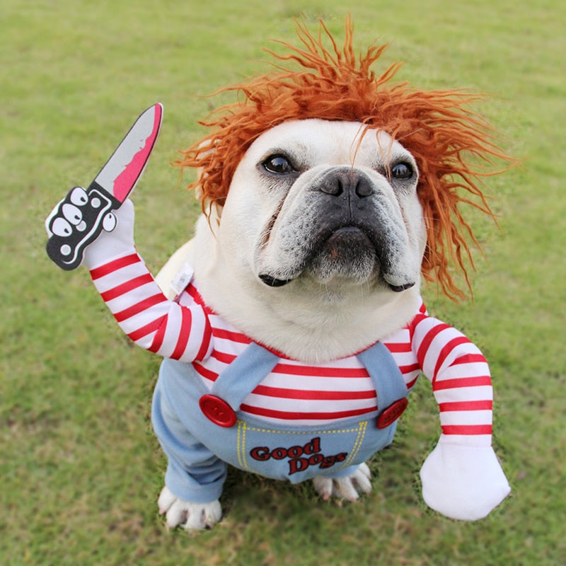 Halloween Pet Costume Pet Dog Funny Clothes Adjustable Dog Cosplay Costume Scary Costume Party Gatherings — product detail