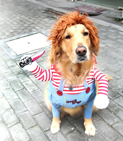 Halloween Pet Costume Pet Dog Funny Clothes Adjustable Dog Cosplay Costume Scary Costume Party Gatherings — product detail