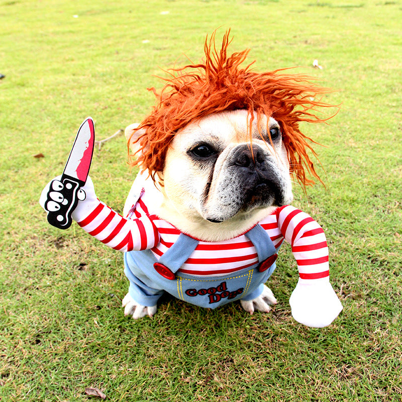 Halloween Pet Costume Pet Dog Funny Clothes Adjustable Dog Cosplay Costume Scary Costume Party Gatherings — product detail