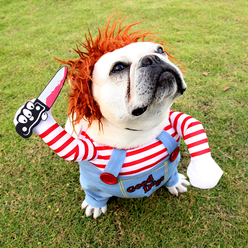 Halloween Pet Costume Pet Dog Funny Clothes Adjustable Dog Cosplay Costume Scary Costume Party Gatherings — product detail