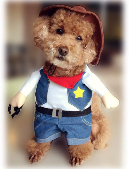Pet denim costume — product detail