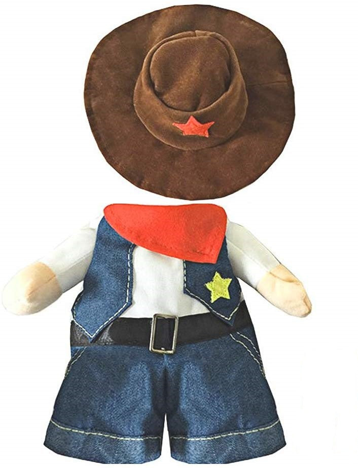 Pet denim costume — product detail