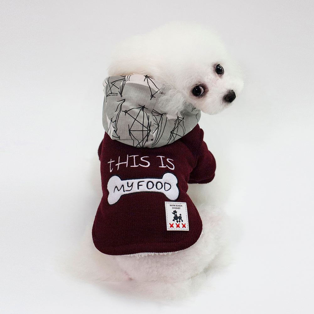 Thickened Warm, Hooded, Padded Clothes For Pets — product detail