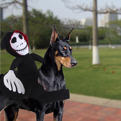Hooded Skeleton Rider Dog Costume — product detail