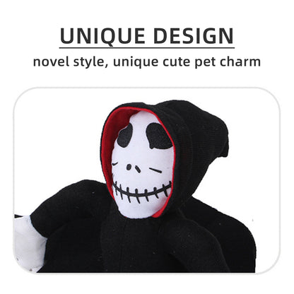 Hooded Skeleton Rider Dog Costume — product detail
