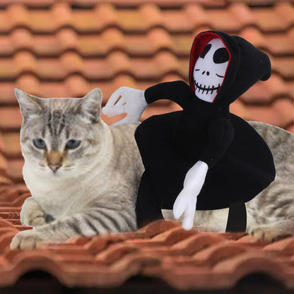Hooded Skeleton Rider Dog Costume — product detail