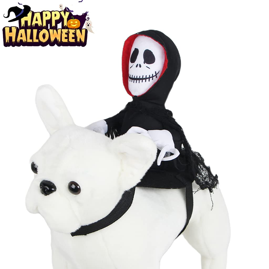 Hooded Skeleton Rider Dog Costume — product detail