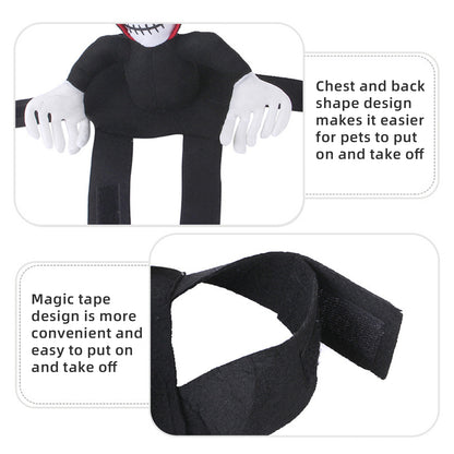 Hooded Skeleton Rider Dog Costume — product detail