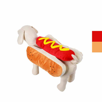 Plush Hot Dog Costume for Dogs — product detail