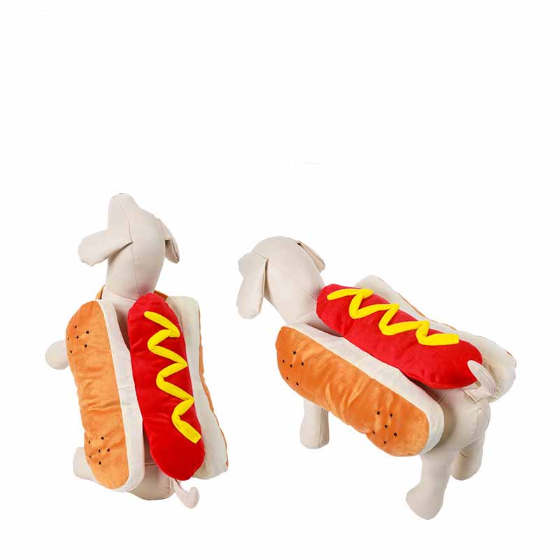 Plush Hot Dog Costume for Dogs — product detail