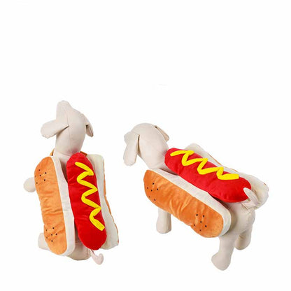 Plush Hot Dog Costume for Dogs — product detail