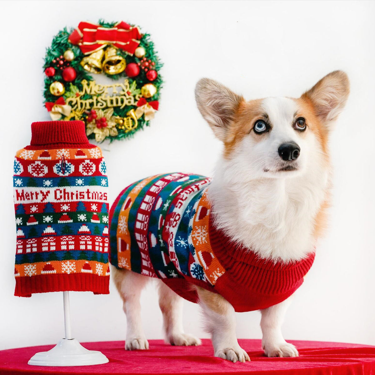 Christmas Turtleneck Dog Sweater — product detail