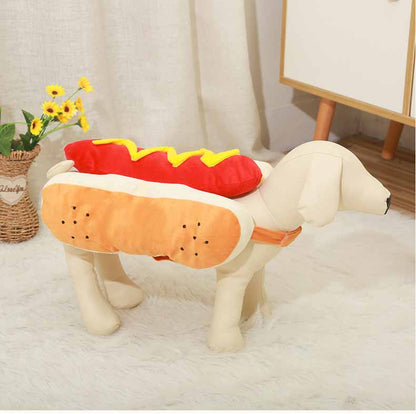 Plush Hot Dog Costume for Dogs — product detail