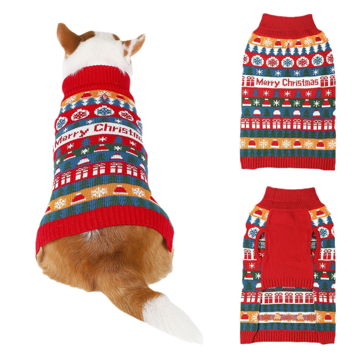 Christmas Turtleneck Dog Sweater — product detail