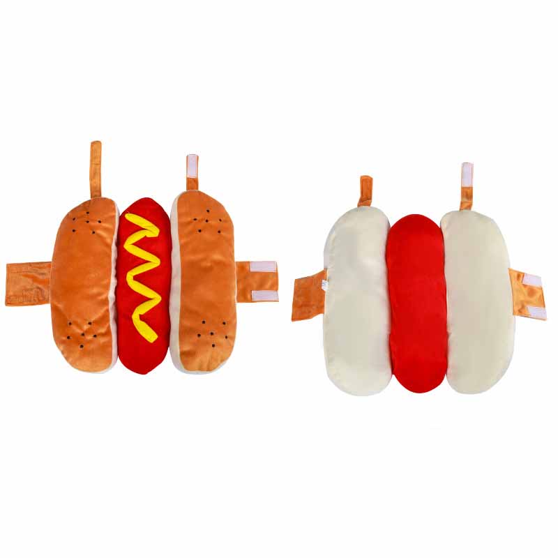 Plush Hot Dog Costume for Dogs — product detail