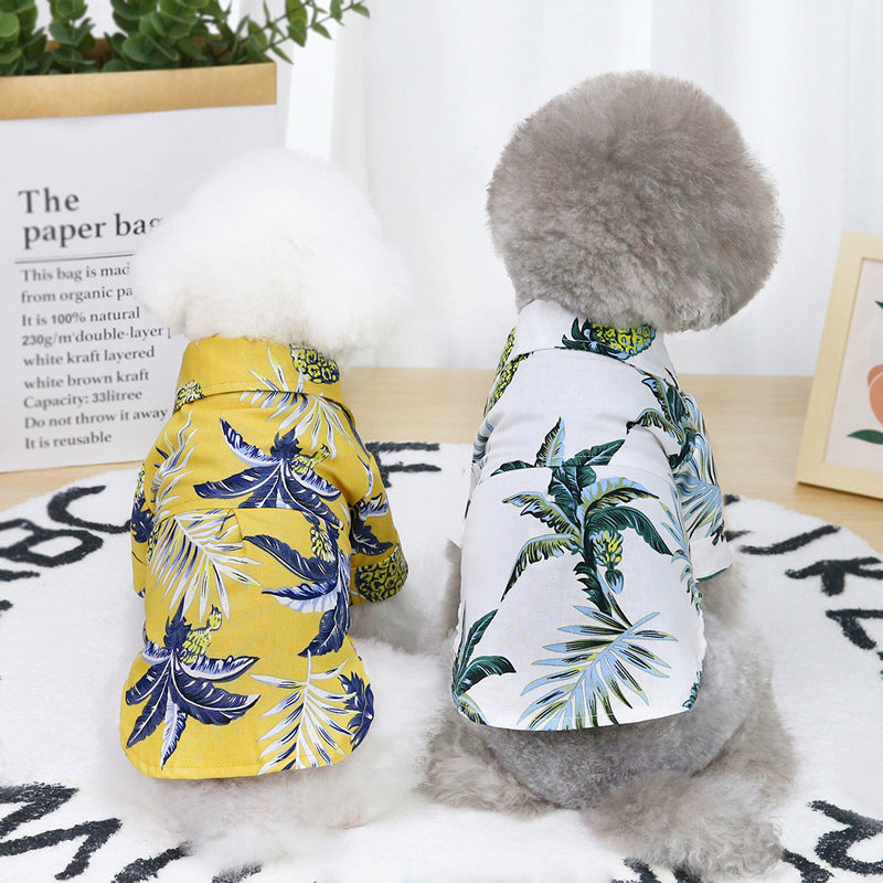 Summer Button-Up Dog Shirt — product detail