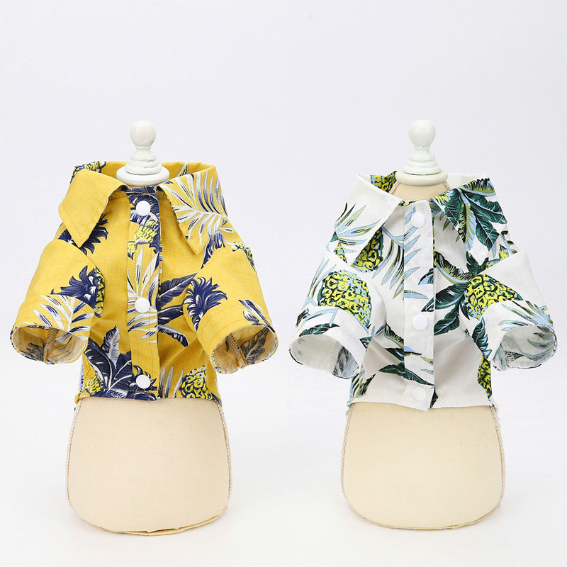 Summer Button-Up Dog Shirt — product detail