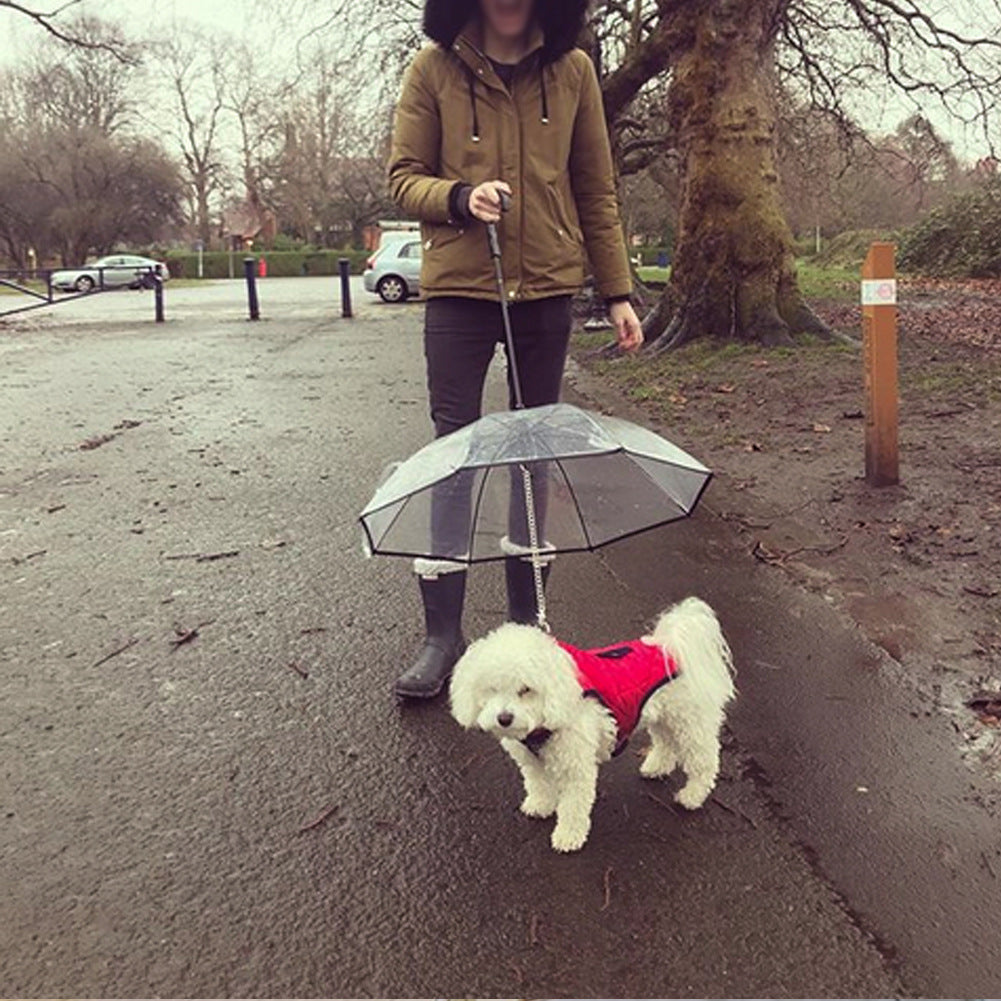 Transparent Pet Umbrella Dog Umbrella Pet Products — product detail